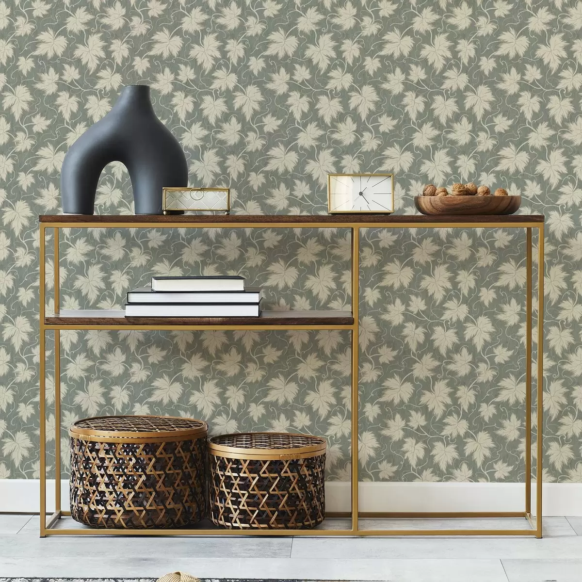 Pozadina Bijeli list grožđa na zelenoj pozadini a00194