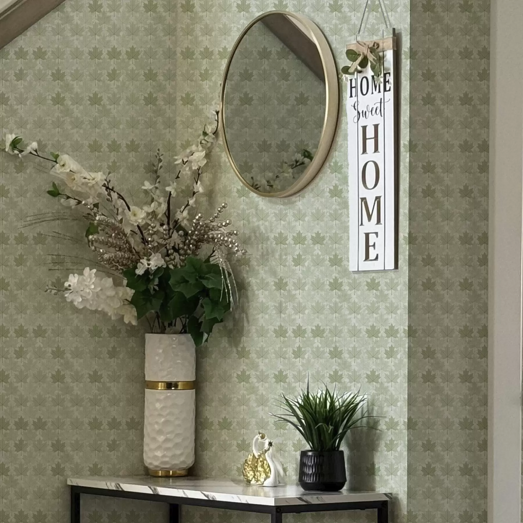 zidne murale Svijetli uzorak s javorovim lišćem a00195