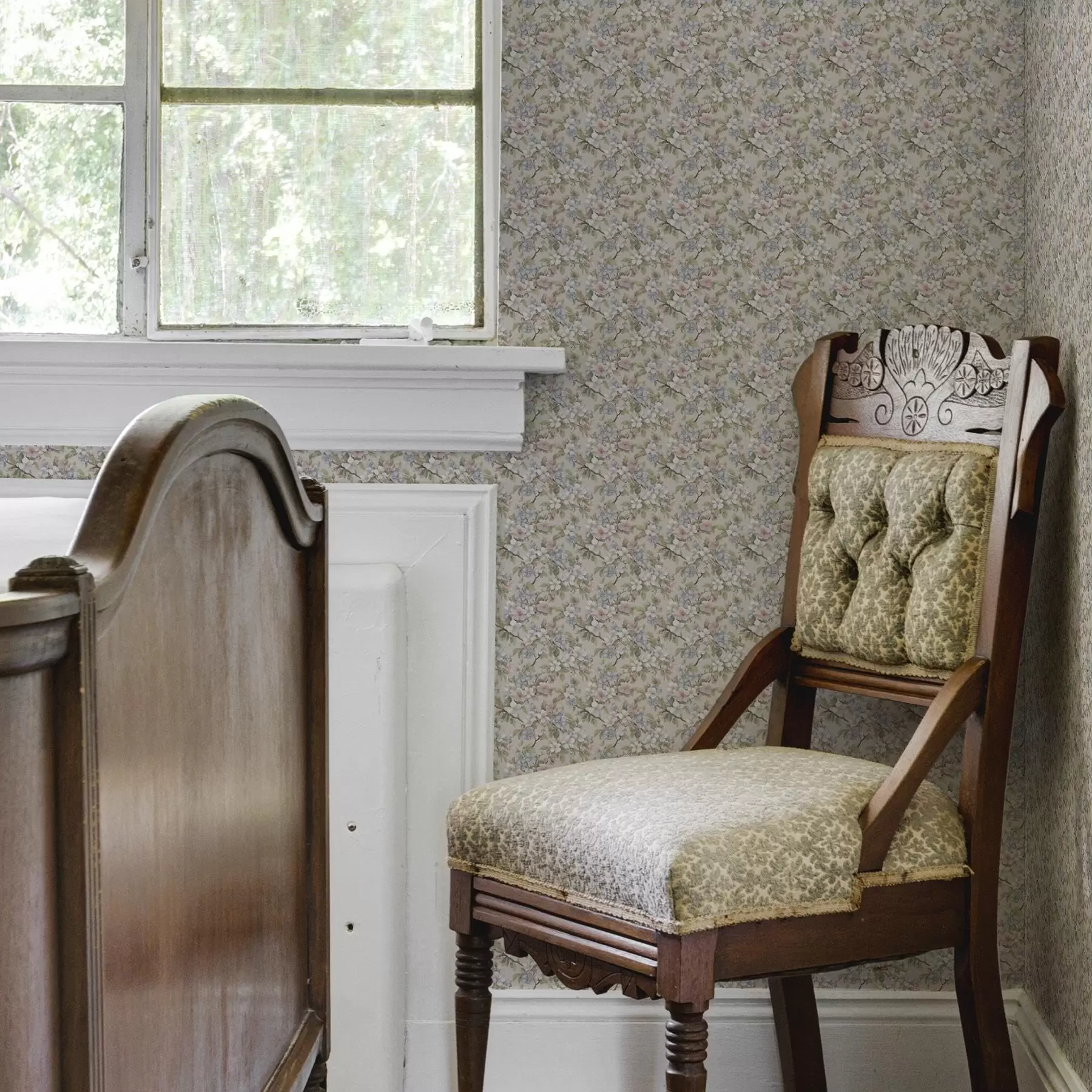 zidne murale Dijagonalni buket s proljetnim cvijećem u nježnim nijansama a00204