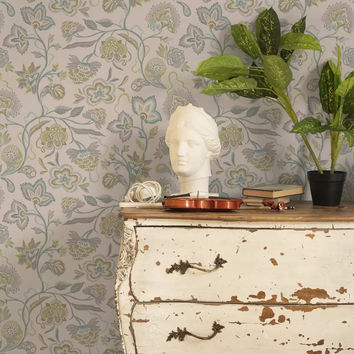 Pozadina Ukrasno cvijeće u pastelnim bojama, vintage stil a00222