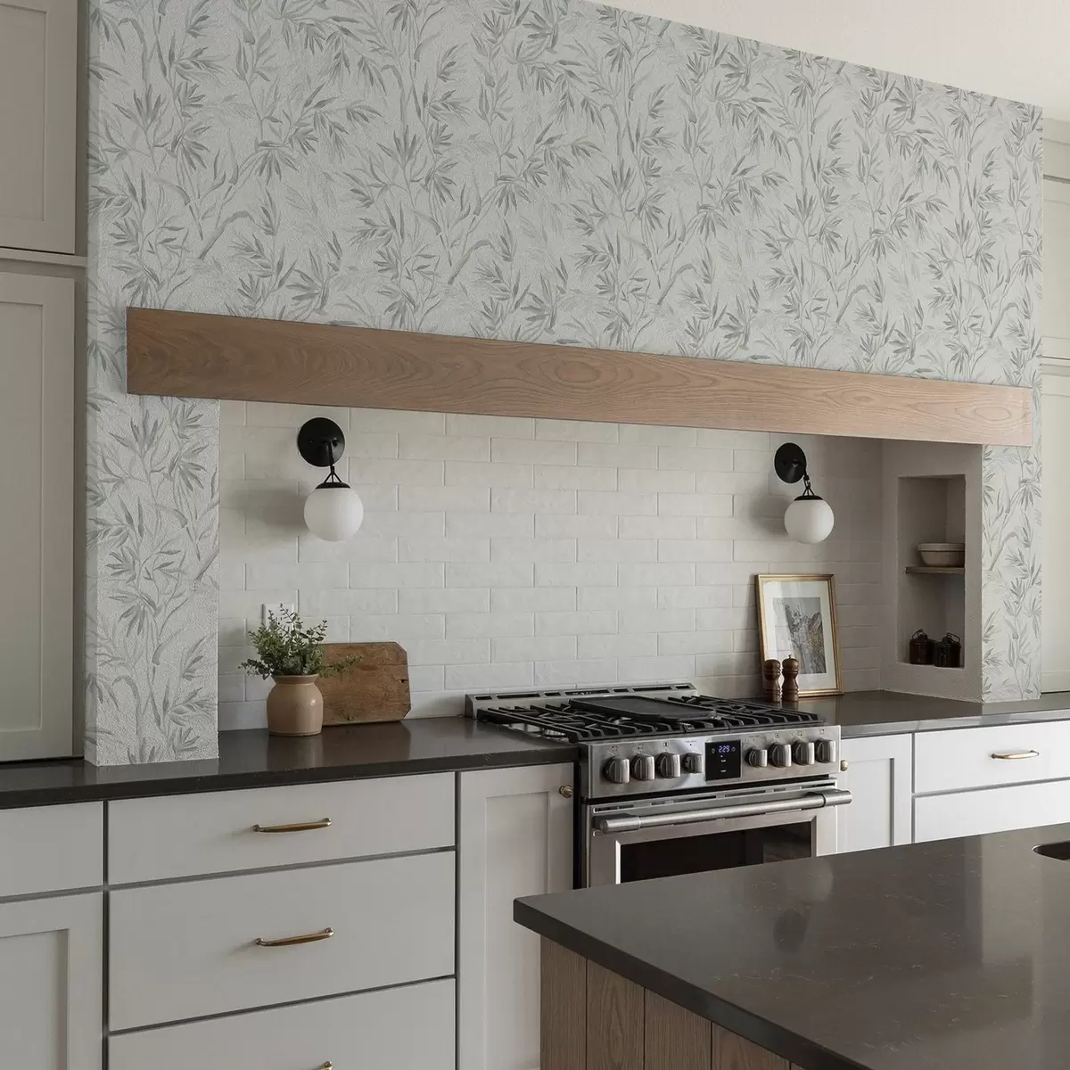 Pozadina Akvarelno lišće u hladnim nijansama, minimalistički dizajn a00225