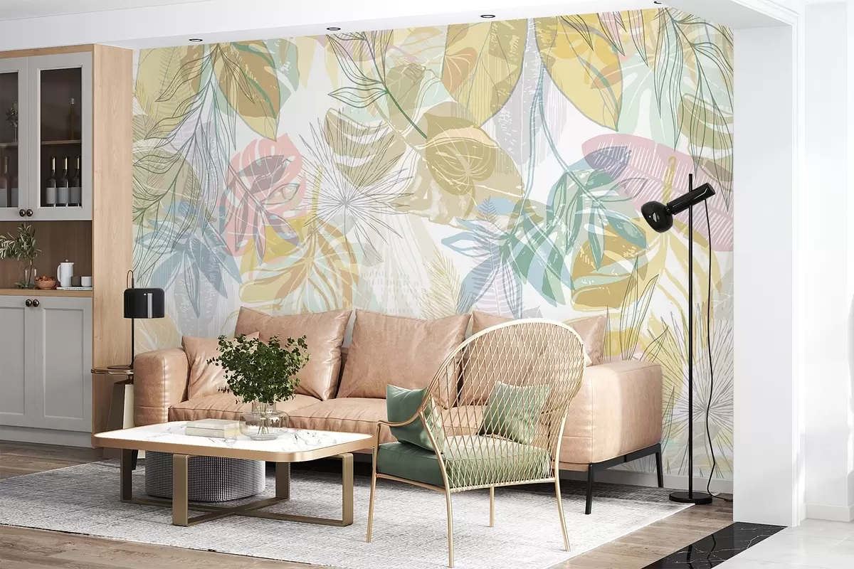 zidne murale Palmino lišće w04107v2