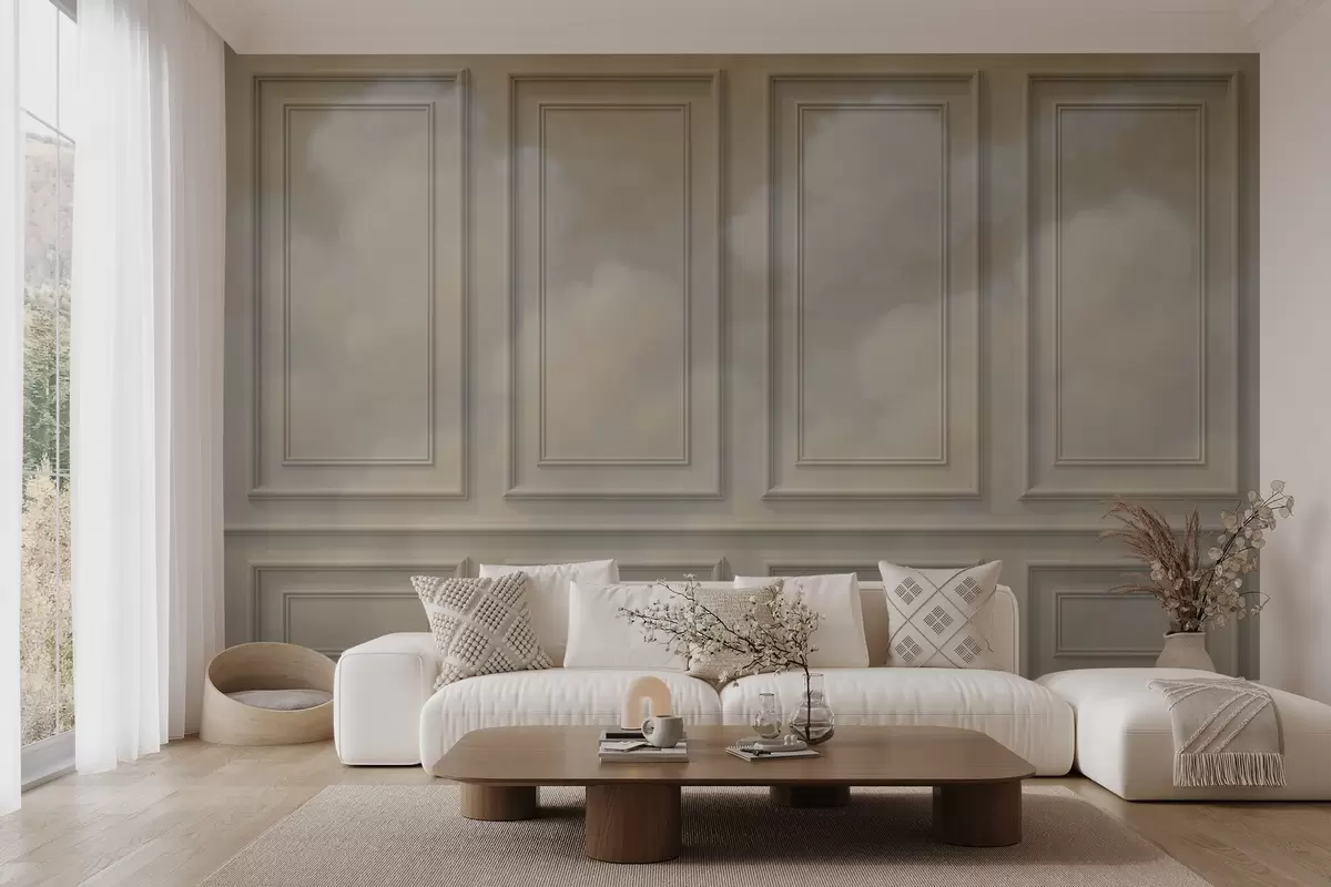 zidne murale Imitacija oblikovanja s prozračnim oblacima w04110v1