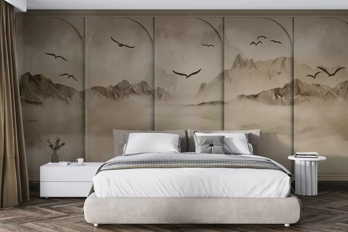 zidne murale Planine kroz panele w04134v1