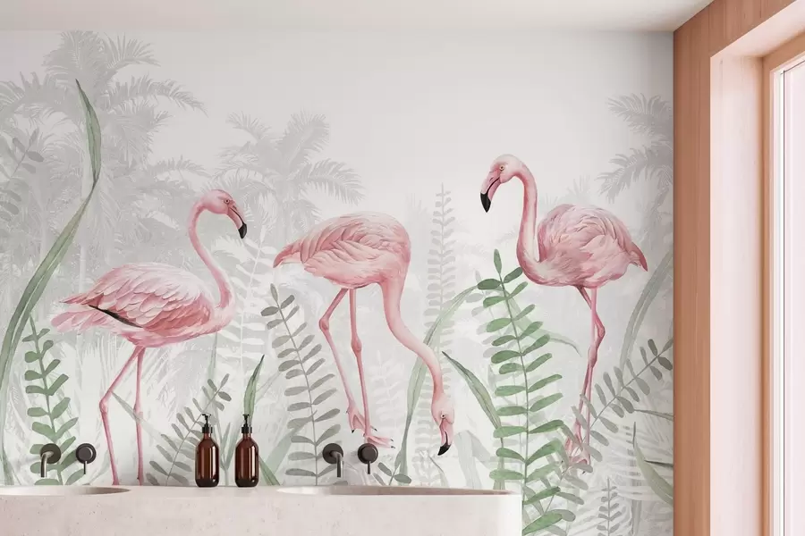 zidne murale Flamingo w04122v1