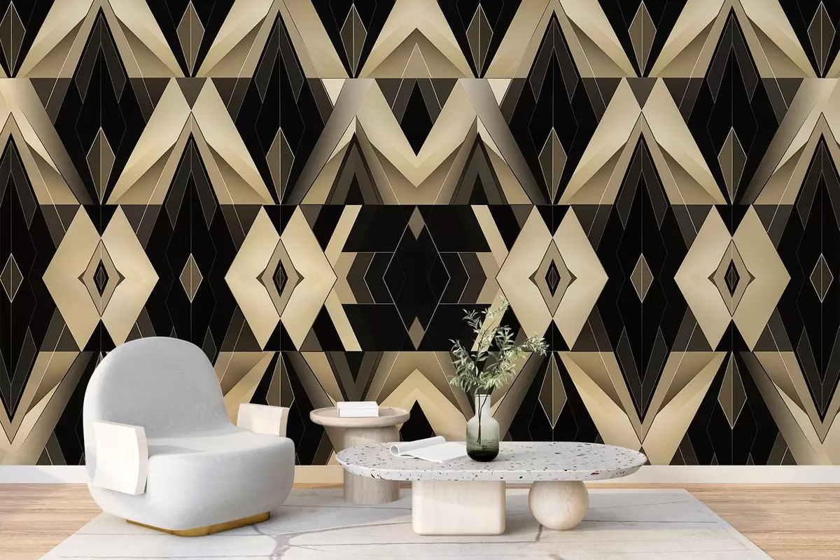 zidne murale Apstraktni geometrijski oblici w04126