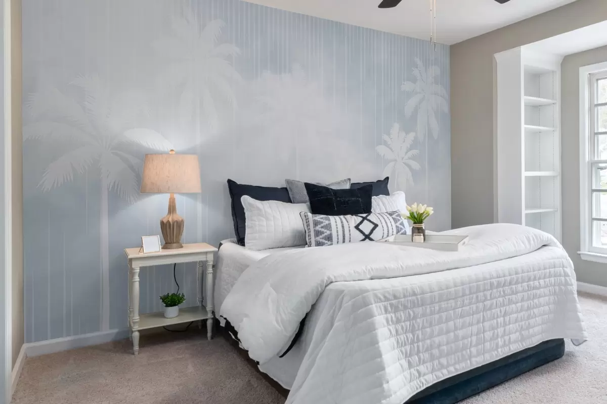 zidne murale Magla s palmama w04180v1