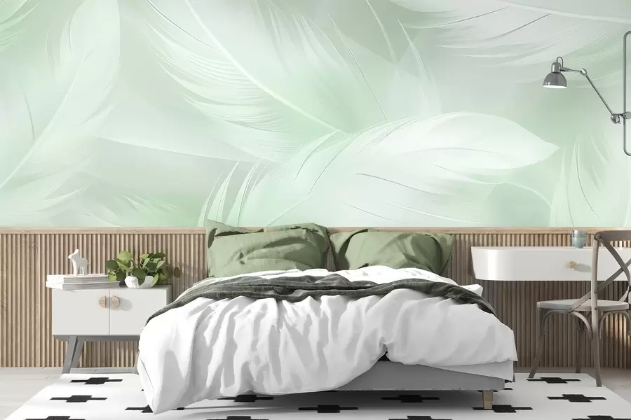 zidne murale perje w04182
