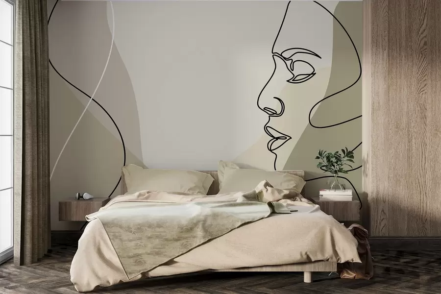 zidne murale Apstraktno lice w09231v1