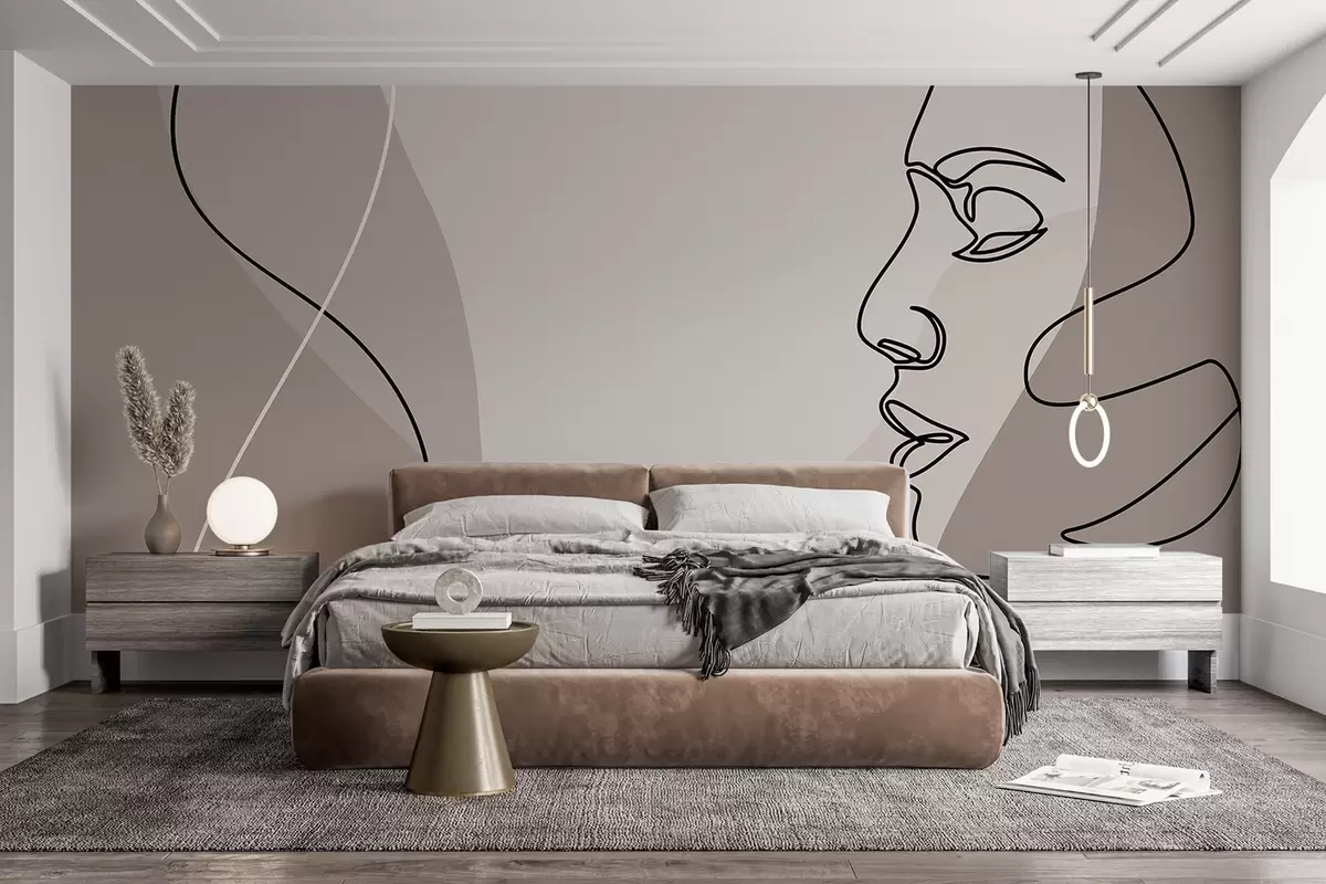 zidne murale Apstraktno lice w09231v3