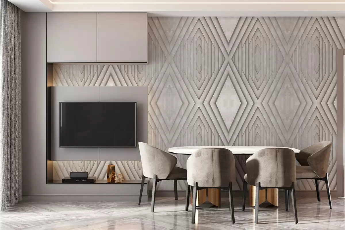 zidne murale imitacija drvenih panela u bež bojama w04168