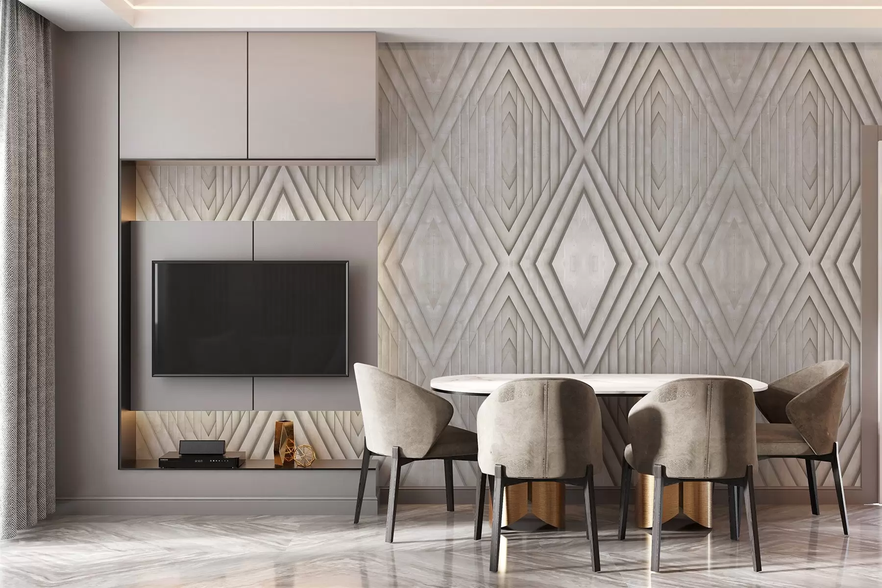 zidne murale imitacija drvenih panela u bež bojama w04168