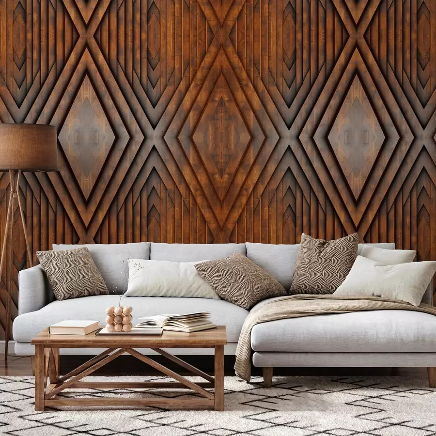 zidne murale imitacija drvenih panela w04168v1