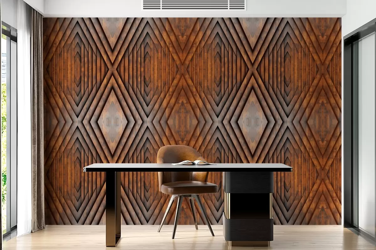 zidne murale imitacija drvenih panela w04168v1