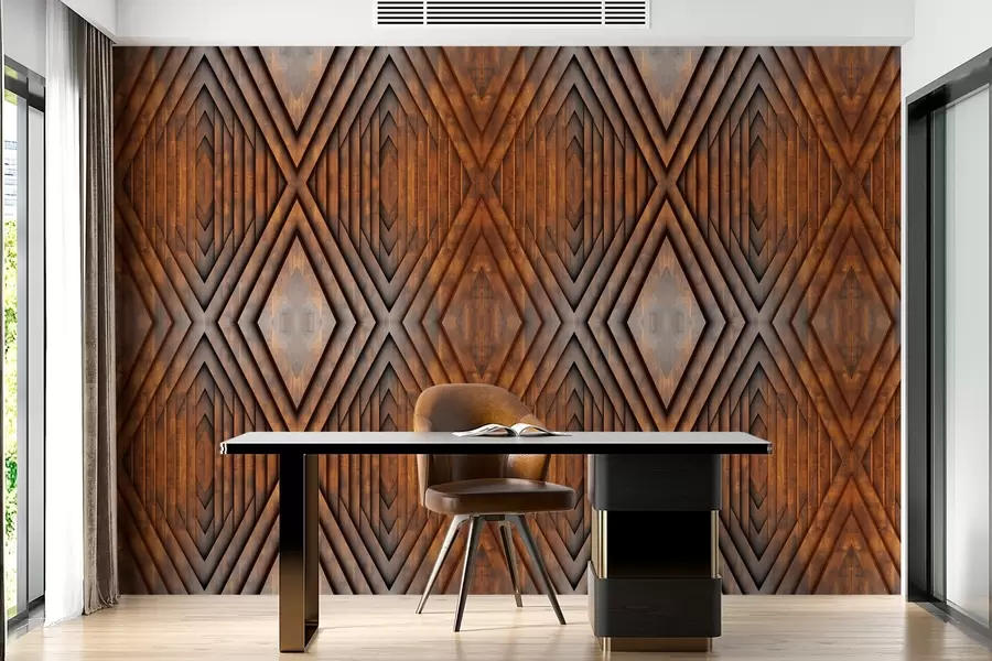 zidne murale imitacija drvenih panela w04168v1