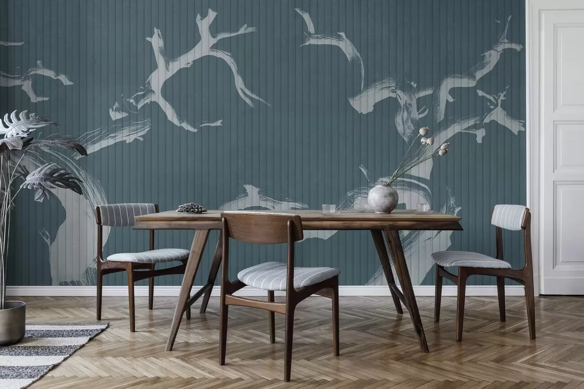 zidne murale Graciozne siluete drveća w04131v2