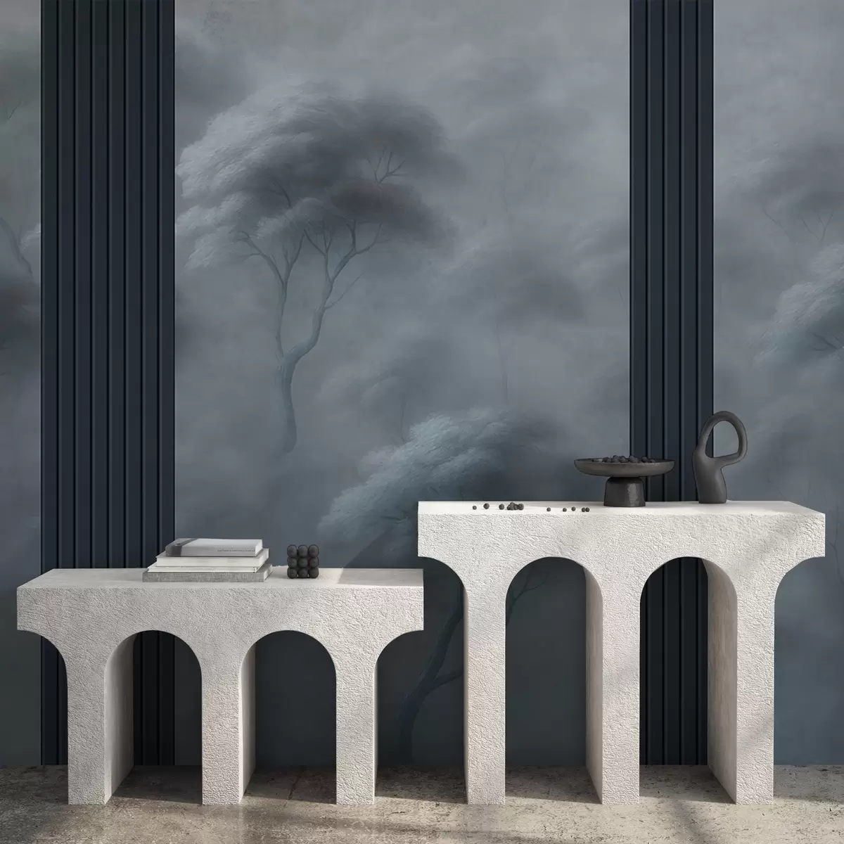 zidne murale Šuma susreće panelnu umjetnost w04187v2