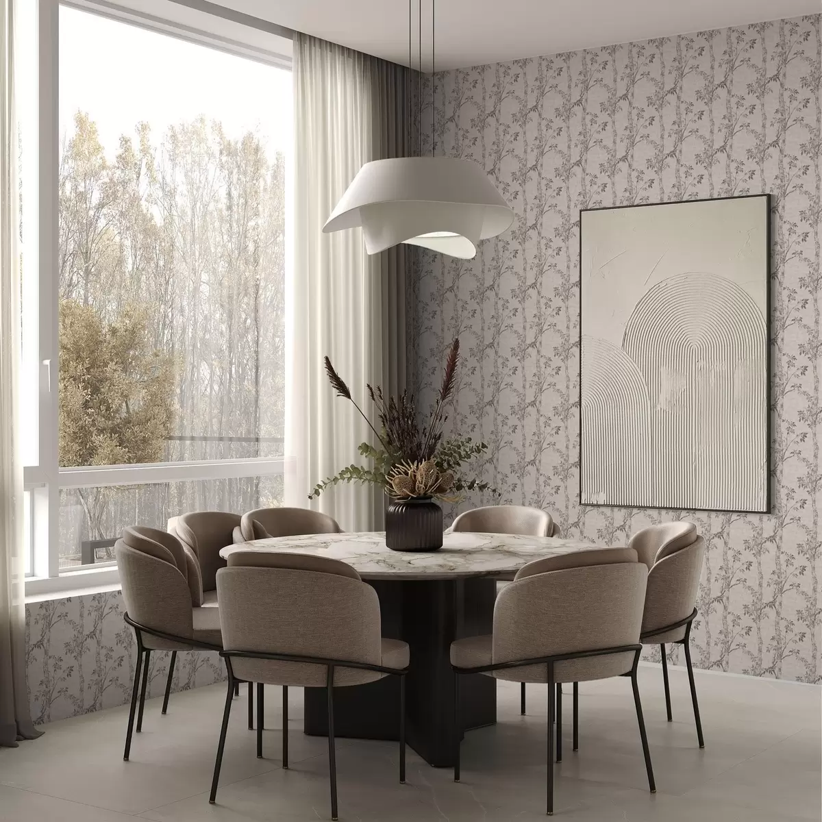 Pozadina Brezove grane s lišćem, teksturirana pozadina a00257v1