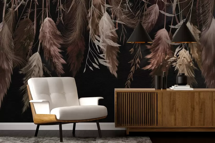 zidne murale Suhi cvjetovi cvijeća w04253v1