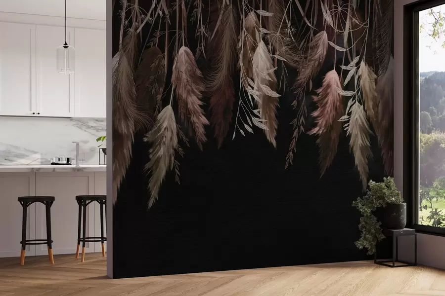 zidne murale Suhi cvjetovi cvijeća w04253v1