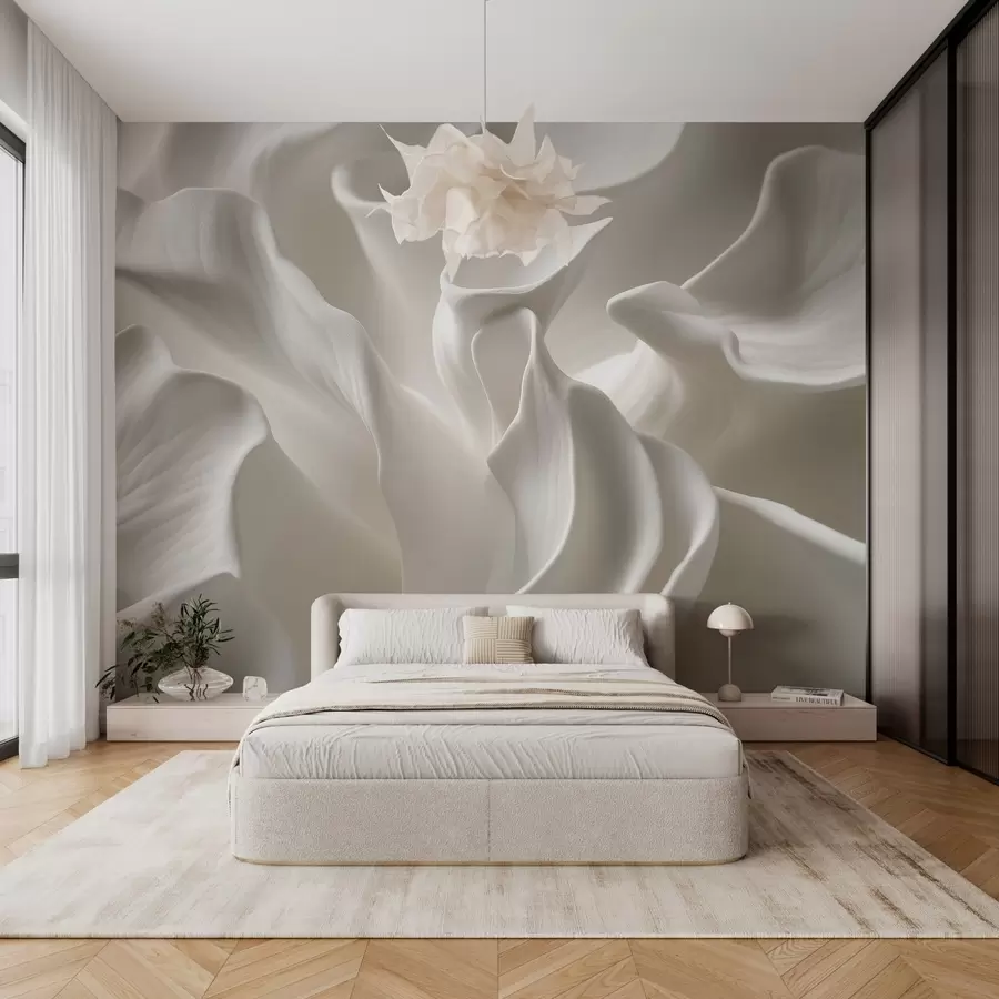 zidne murale valovite latice s imitacijom volumena w04212