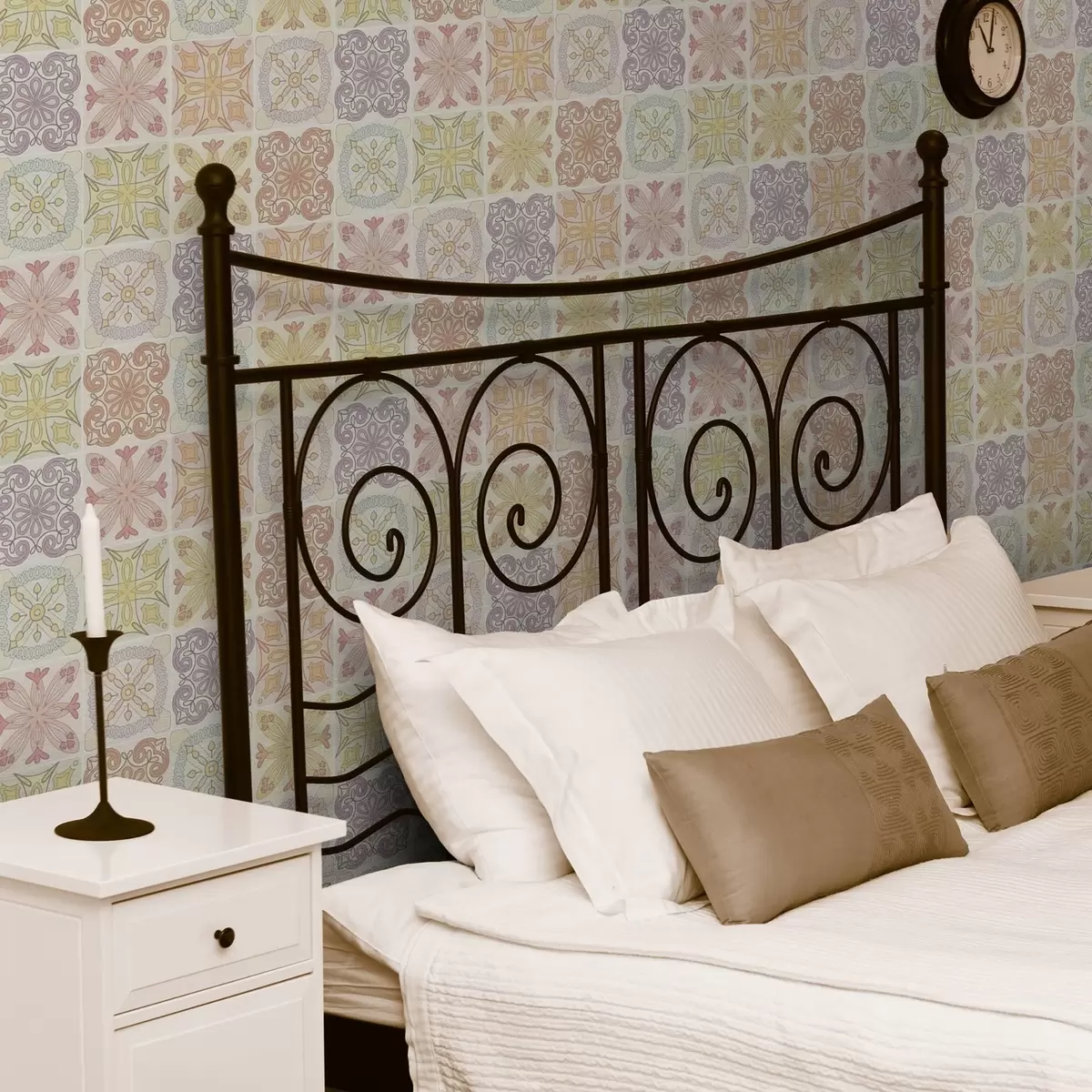 Pozadina Ornamenti od geometrijskih pločica u boji a00284