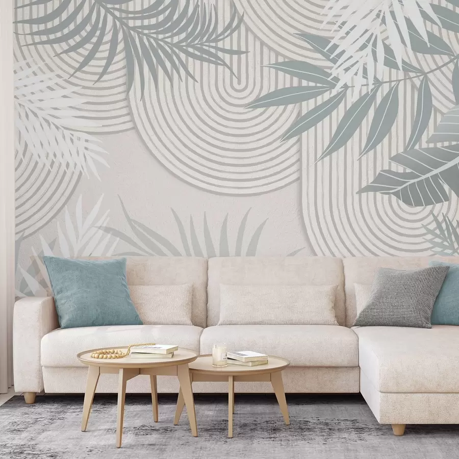 zidne murale Apstrakcija s granama biljaka w04295