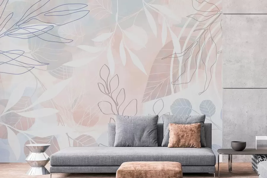 zidne murale Apstrakcija biljaka w04297