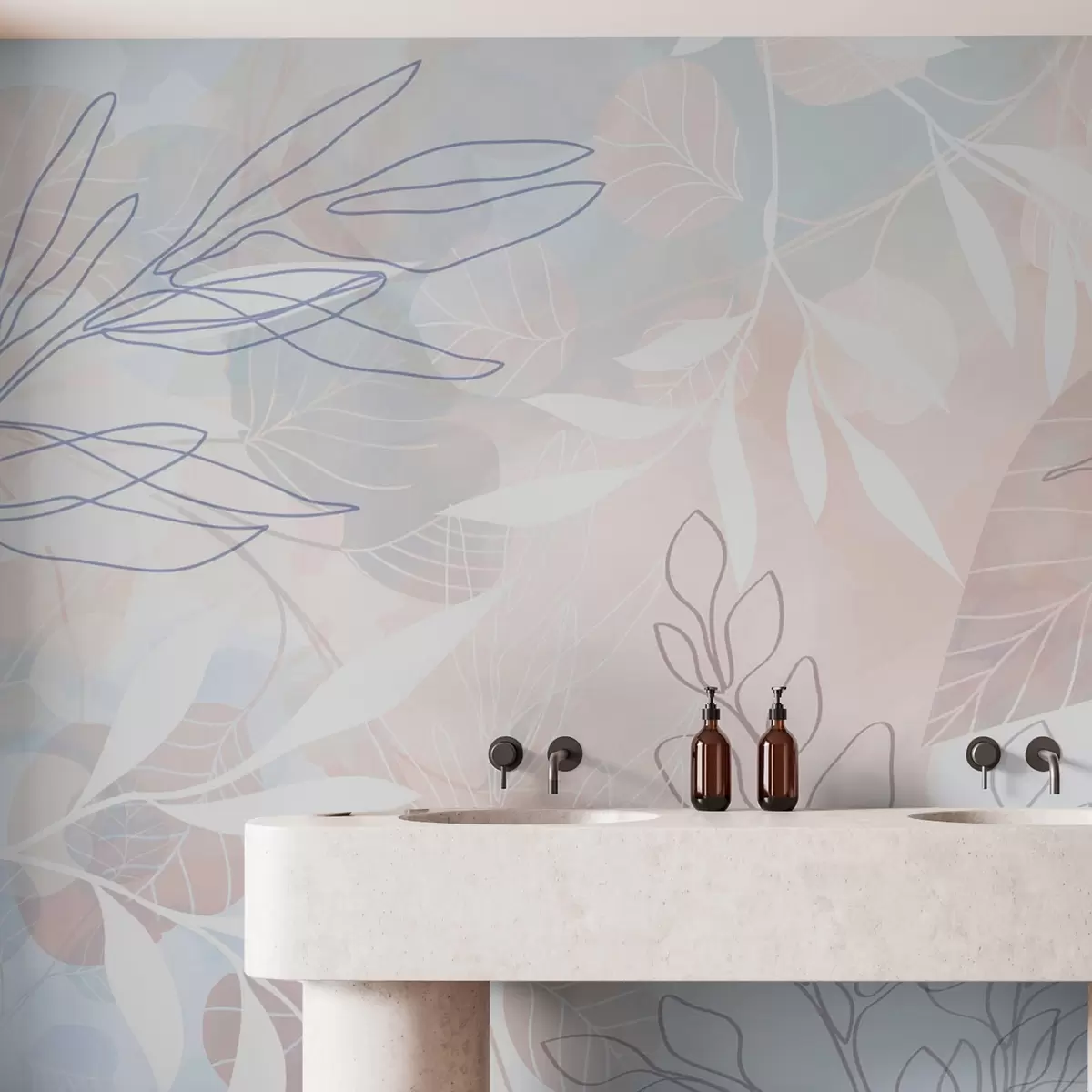 zidne murale Apstrakcija biljaka w04297