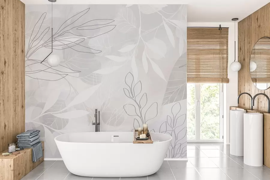 zidne murale Apstrakcija biljaka w04297v1