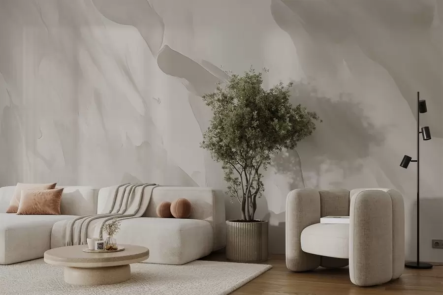 zidne murale Potez kista na apstraktnoj pozadini s imitacijom istrošene teksture w04287