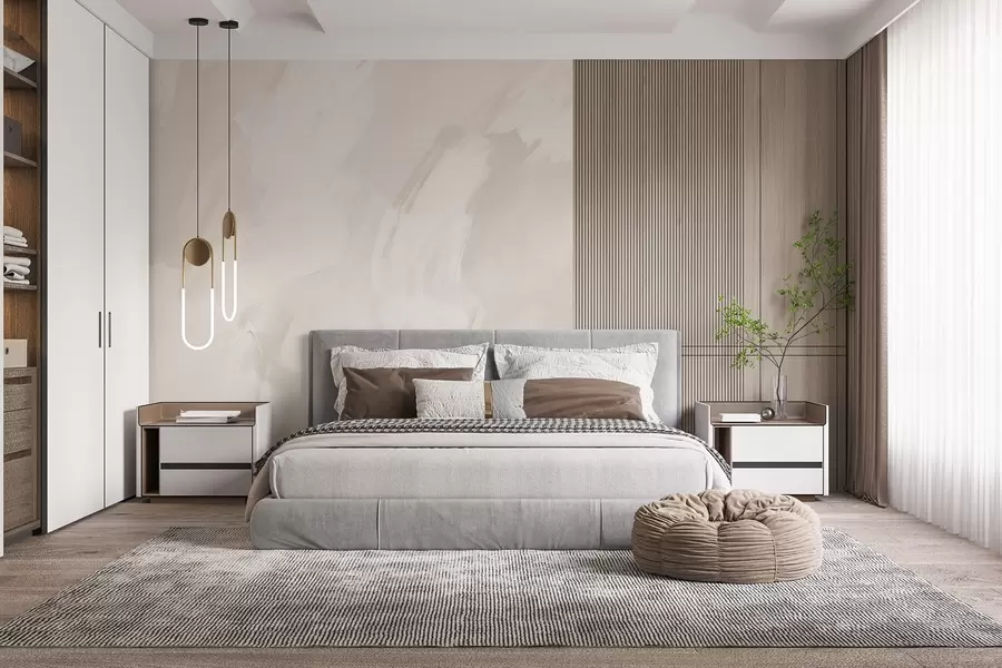 zidne murale Apstraktni potezi s imitacijom istrošene teksture w04291v2