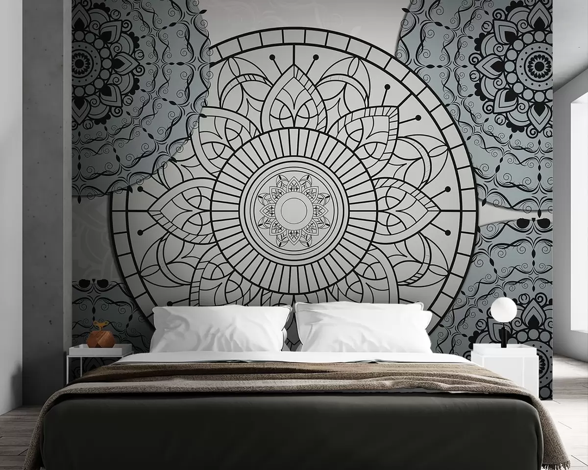 zidne murale Mandala u svijetlim tonovima w09182