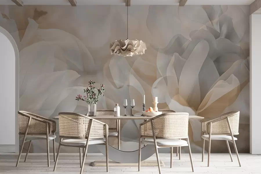 zidne murale Poluprozirno cvijeće w04320