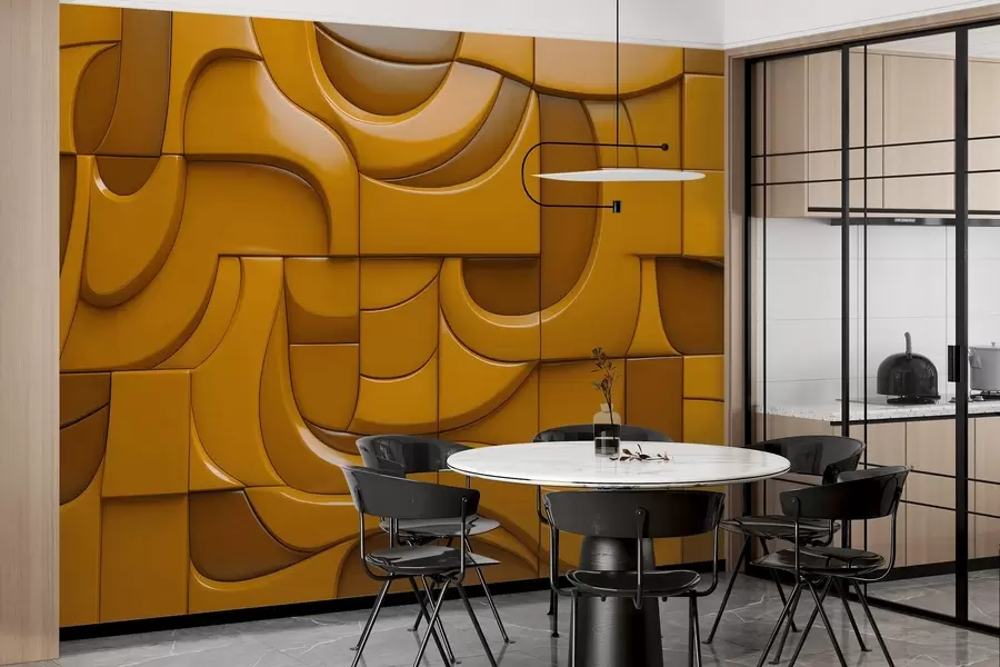 zidne murale Oslikani reljefni zid w04321