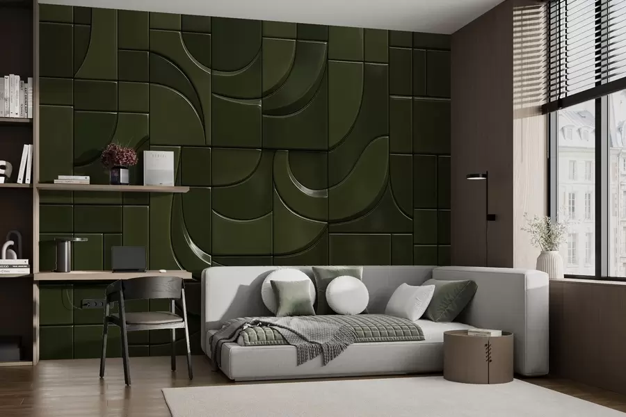 zidne murale Imitacija sjajnih panela w04325