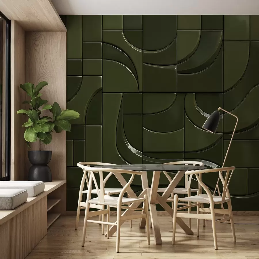 zidne murale Imitacija sjajnih panela w04325