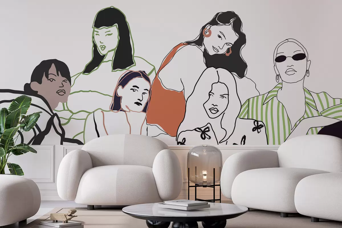 zidne murale Djevojke w04359