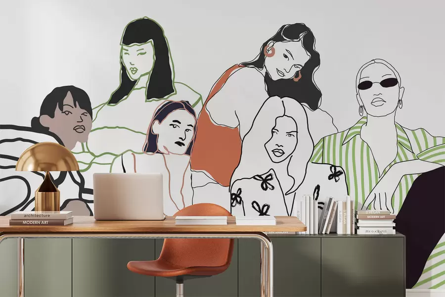 zidne murale Djevojke w04359
