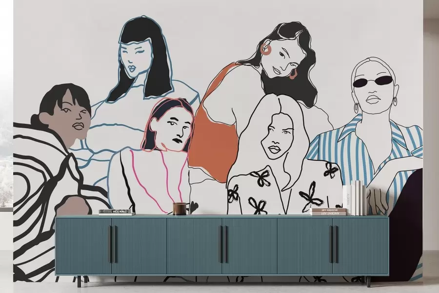 zidne murale Djevojke w04359v1