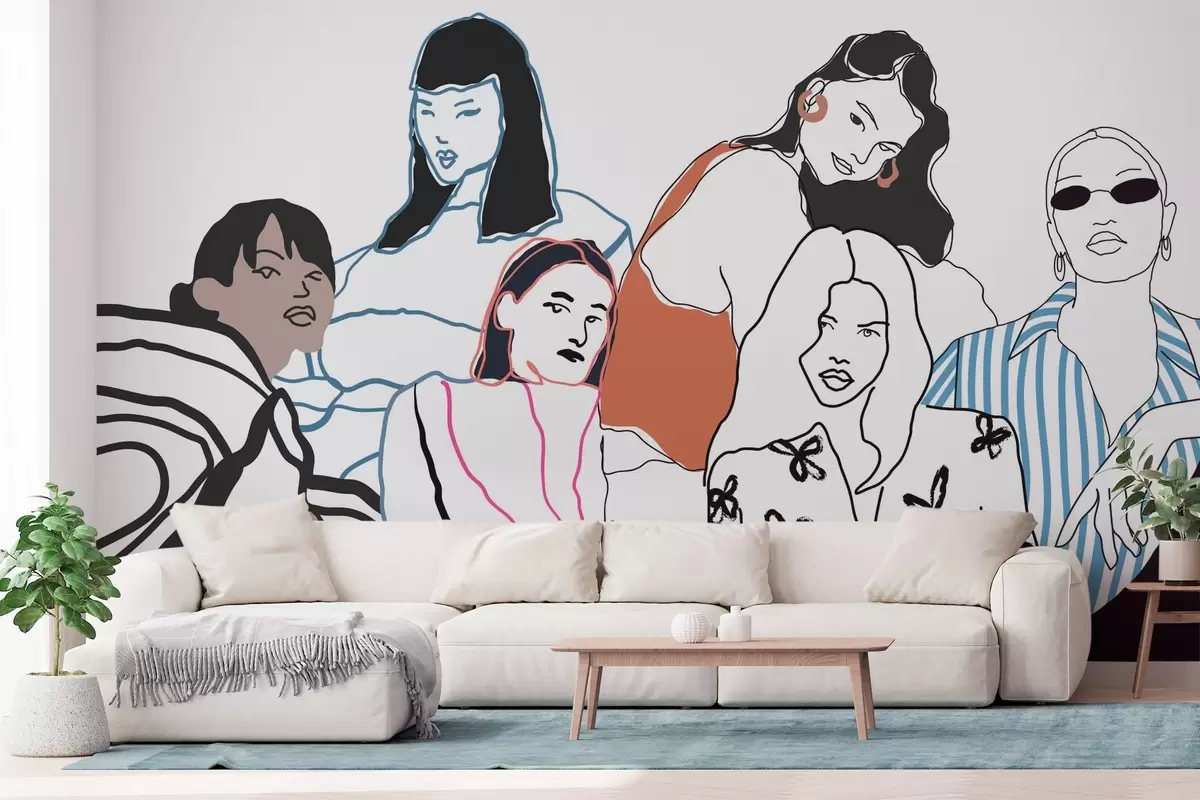 zidne murale Djevojke w04359v1