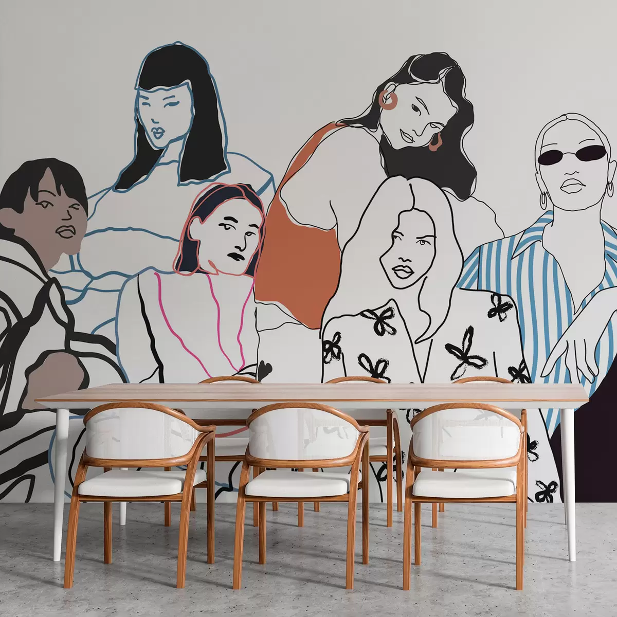 zidne murale Djevojke w04359v1