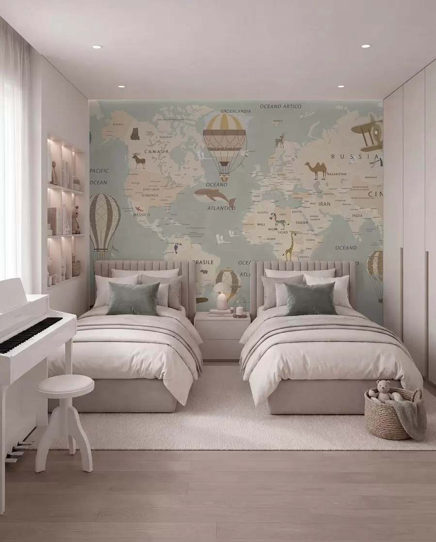 zidne murale Mali atlas na talijanskom u79997