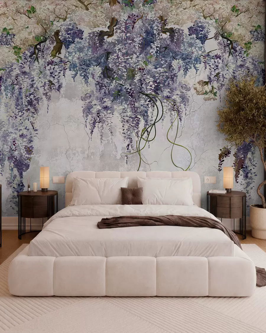 zidne murale Grane jorgovana Boho u71720