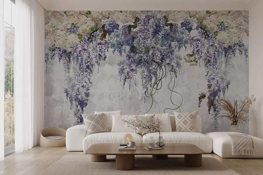 zidne murale Grane jorgovana Boho u71720