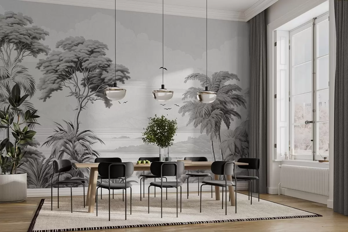 zidne murale Drveće na horizontu w04363v1