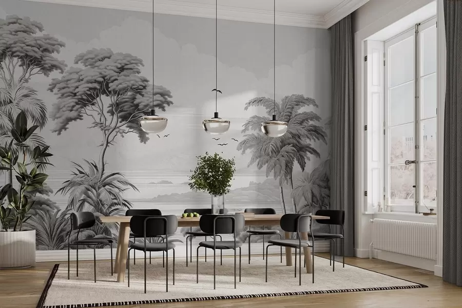 zidne murale Drveće na horizontu w04363v1