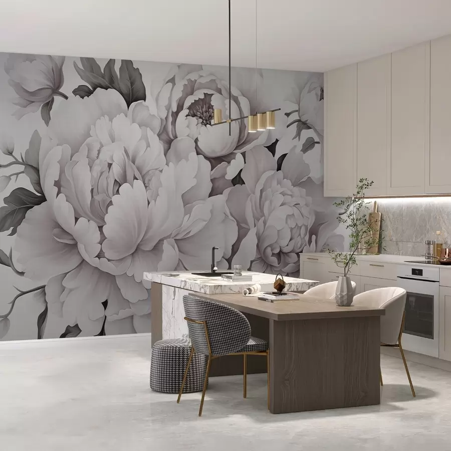 zidne murale Nježni božuri w04365v2