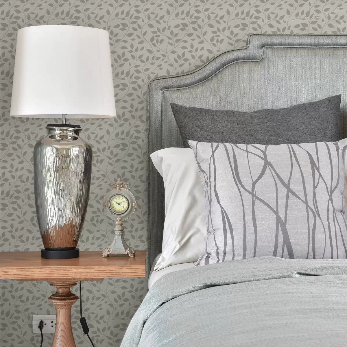 Pozadina Monokromatske vinove loze na fino teksturiranom platnu a00386