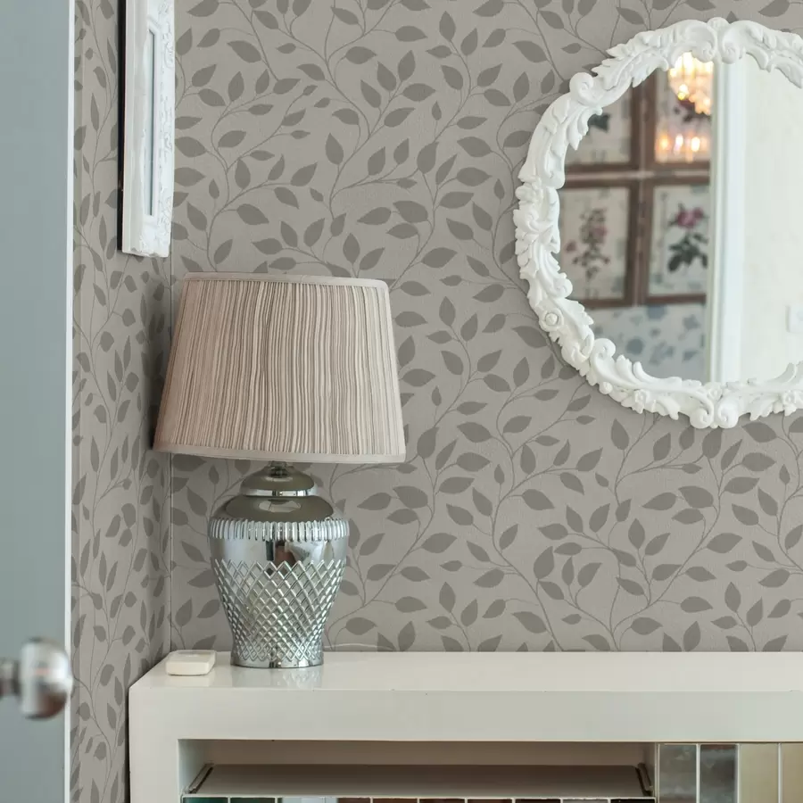 zidne murale Monokromatske vinove loze na fino teksturiranom platnu a00386